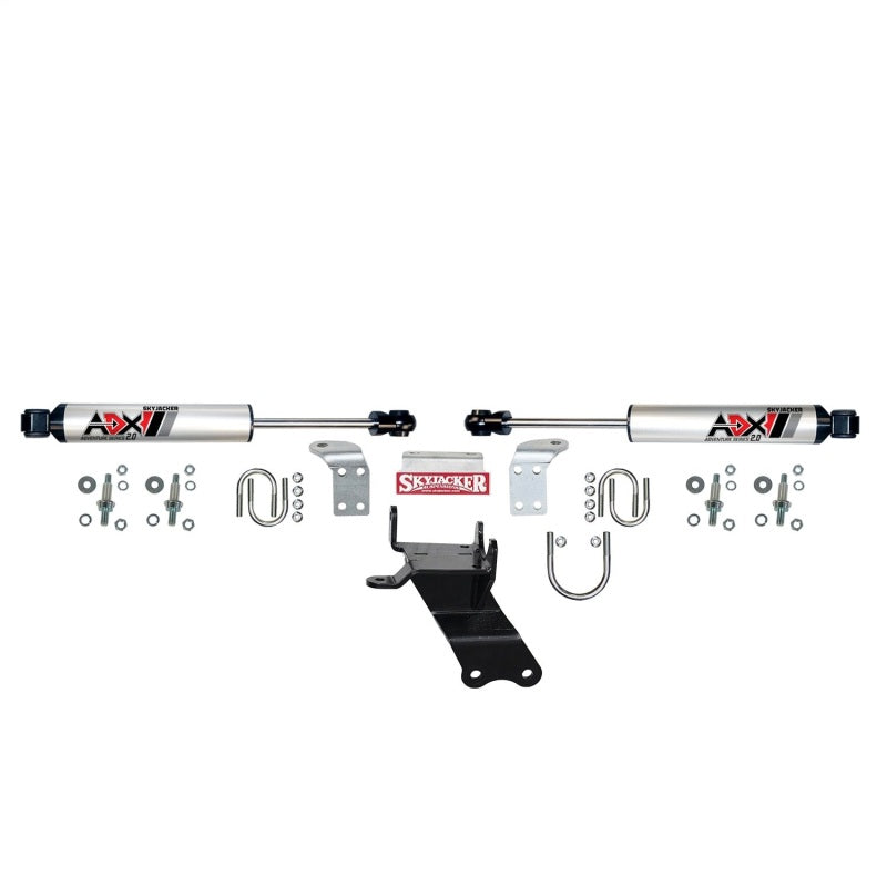 Skyjacker 18-24 Jeep Gladiator JL ADX 2.0 Dual Stabilizer Kit w/ CNC Machined Polished Alum.