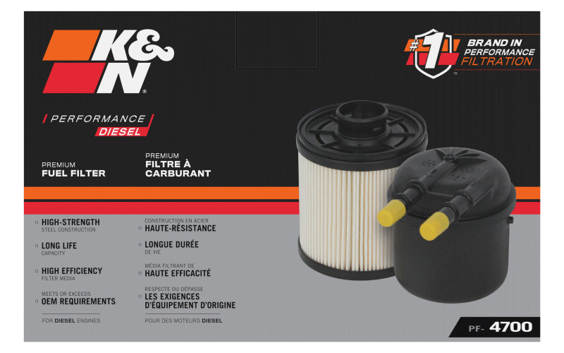 K&N 11-16 Ford 6.7L V8 Fuel Filter