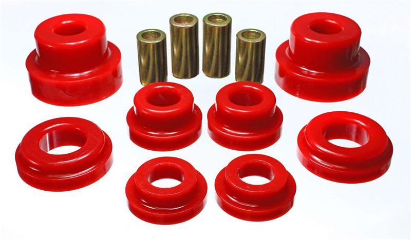 Energy Suspension 95-03 Nissan Maxima Red Motor Subframe Bushing Set - front lower (Must reuse all m