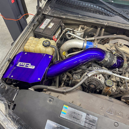 Wehrli 01-04 Duramax LB7 4in Intake Kit w/ Air Box Stage 2 - Bengal Blue