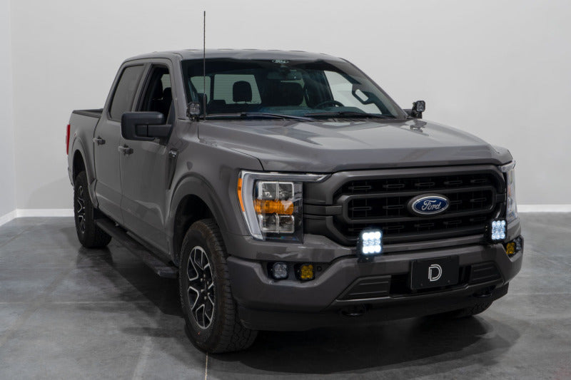 Diode Dynamics 21-22 Ford F-150 SS5 Bumper LED Pod Light Kit - Sport Yellow Driving