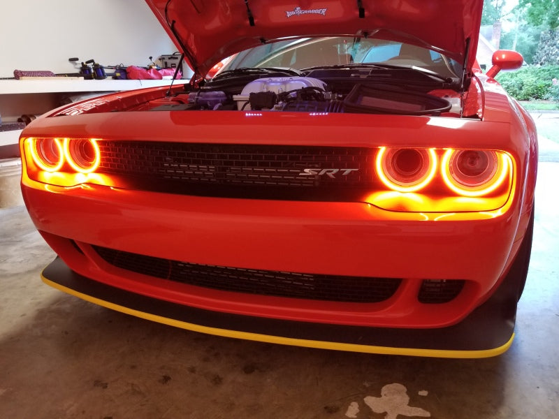 Oracle Dodge Challenger 15-21 LED Waterproof Halo Kit - ColorSHIFT w/o Controller