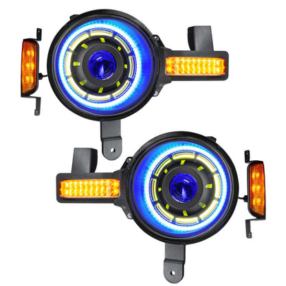 Oracle 2021+ Ford Bronco Oculus Bi-LED Projector Headlights - ColorSHIFT LED