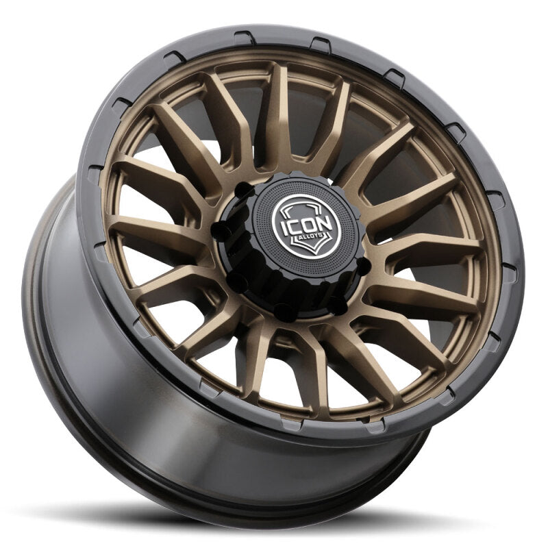 ICON Alloys Cajon 20x9 / 8x170 / 6mm / 5.25in BS Satin Bronze Wheel w/ GB Lip