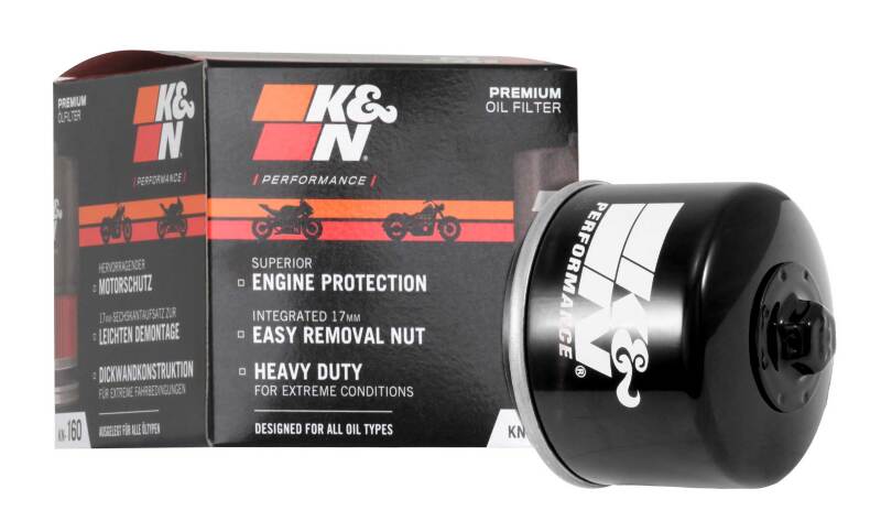 K&N Oil Filter for 2005-2014 BMW K1200 GT/R/RS/S/ K1300 GT/R/S/ R1200 GS/R/RT S1000RR