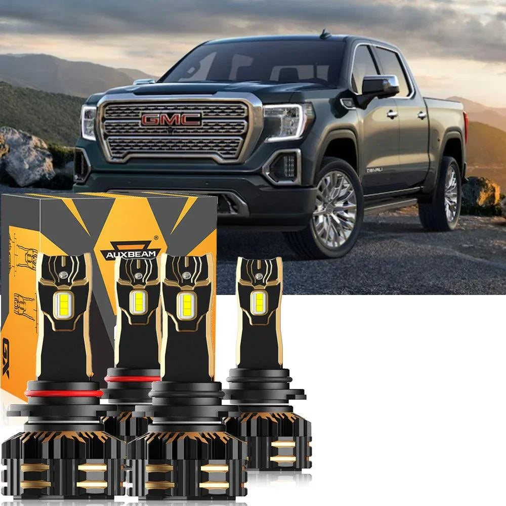 For 2003 GMC Sierra 1500 HD 9005 9006 LED Headlight Bulbs Bundle