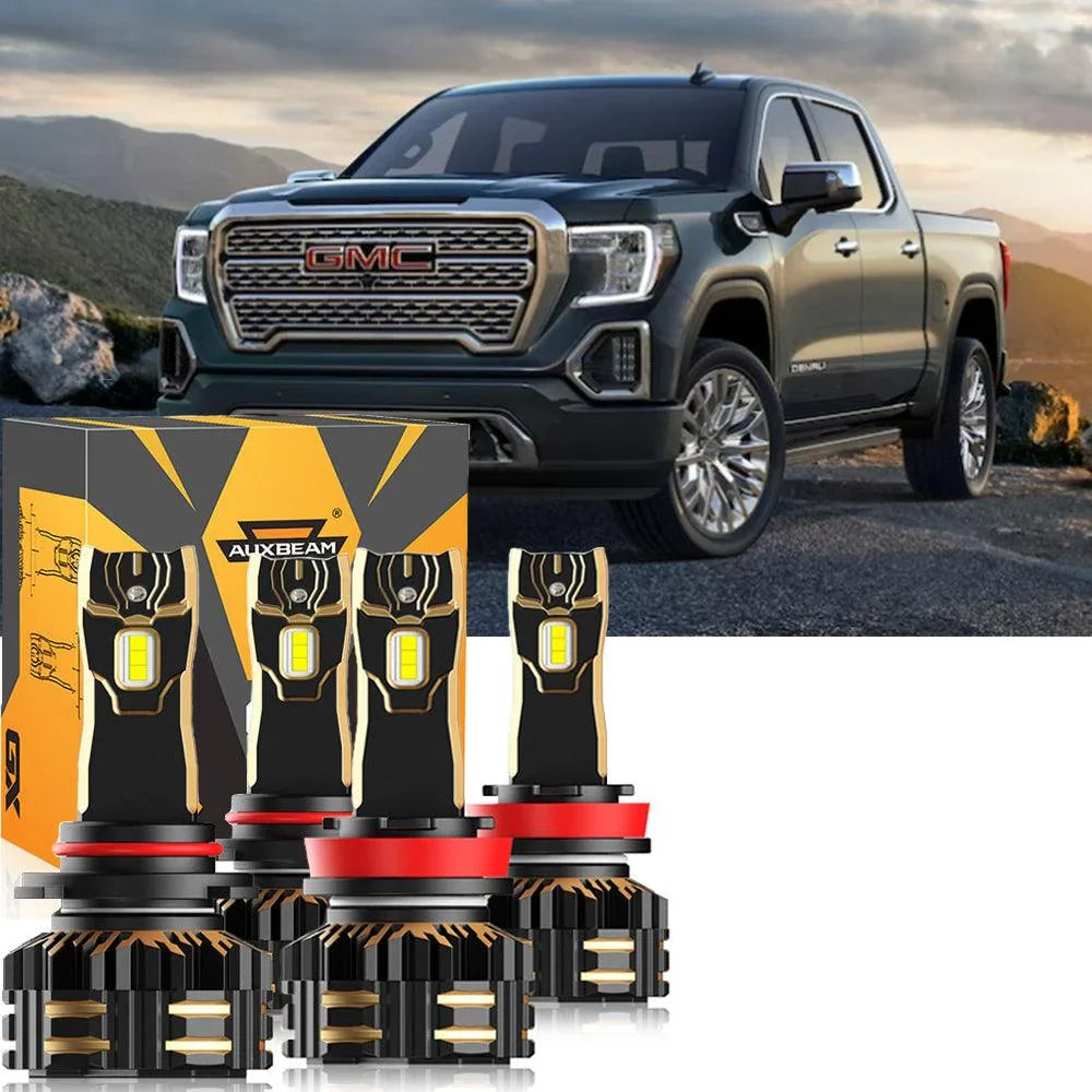 For 2008-2013 GMC Sierra 1500 9005 H11 LED Headlight Bulbs Bundle