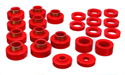 Energy Suspension CJ5-7 Body Mounts - Red