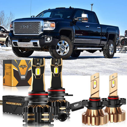 For 2015 GMC Sierra 3500 HD 9012 LED Headlight Bulbs