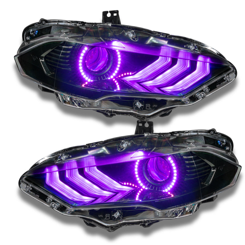 Oracle 18-21 Ford Mustang DRL Upgrade w/ Halo Kit - ColorSHIFT w/ Simple Controller