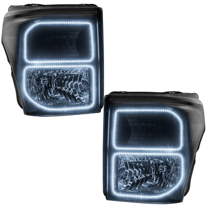 Oracle Ford F250/350 11-16 Halo Kit (Square Ring Design) - w/ Simple Controller