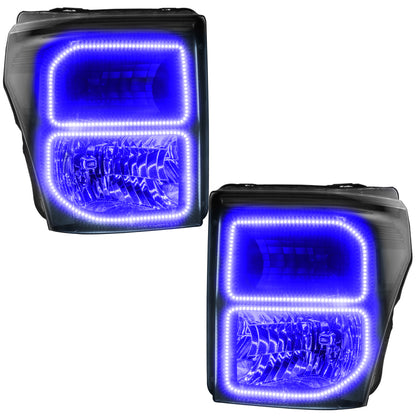 Oracle 11-16 Ford F250/350 LED HL - Black - ColorSHIFT w/o Controller