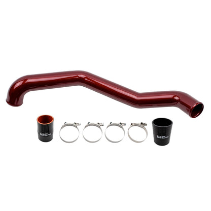 Wehrli 17-19 Chevrolet 6.6L L5P Duramax Driver Side 3in Intercooler Pipe - WCFab Grey