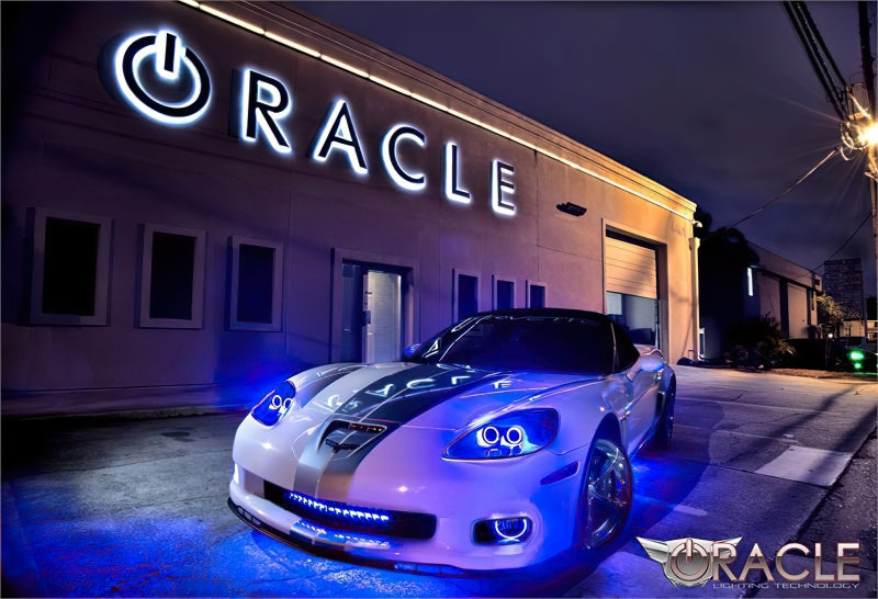 Oracle 05-13 Chevrolet Corvette C6 LED Fog Light Halo Kit - Green