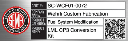 Wehrli 11-16 Chevrolet 6.6L LML Duramax CP3 Conversion Kit