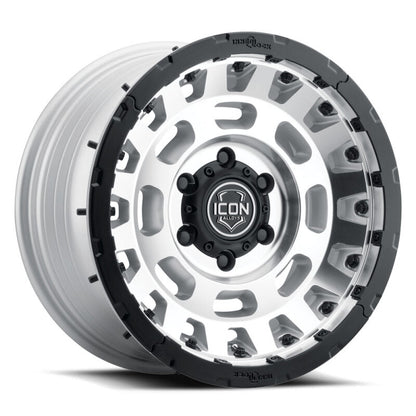 ICON Hammer Pro 17x8.5 / 6x135 / 6MM / 5in BS - Silver Machined