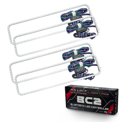Oracle GMC Sierra 88-98 Dual Halo Kit - ColorSHIFT w/ BC1 Controller