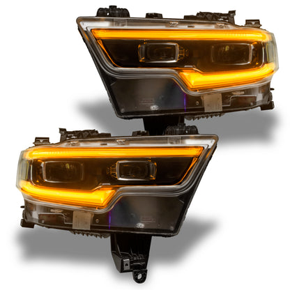 Oracle 19-21 RAM 1500 Projector LED Headlight DRL Kit - ColorSHIFT RGBW+A w/o Controller