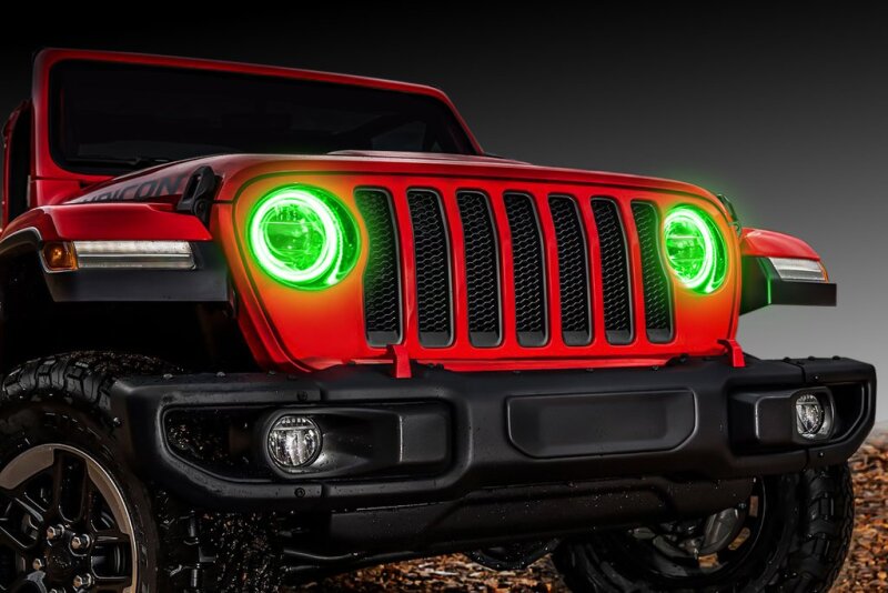 Oracle Jeep Wrangler JL/JT LED Surface Mount Headlight Halo Kit - w/ BC1 Controller