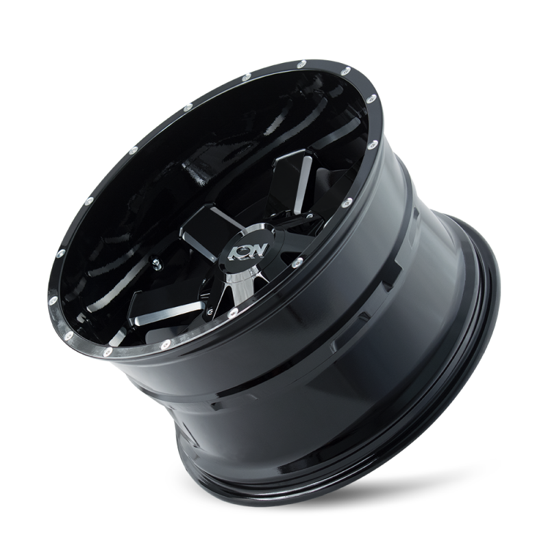 ION 141 20x10 / 8x165.1 BP / -19mm Offset / 130.8mm Hub Gloss Black Milled Wheel