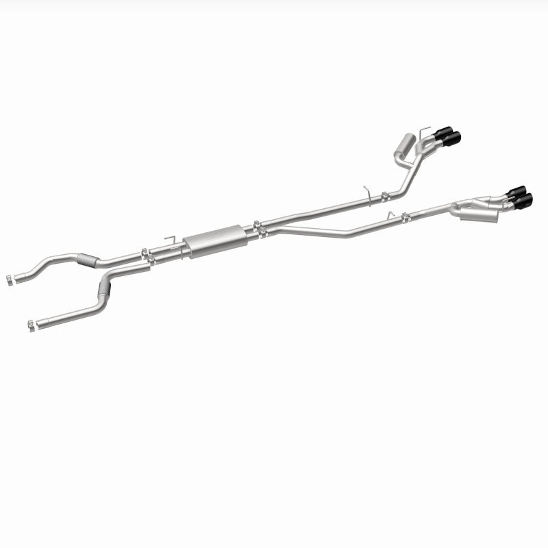 MagnaFlow 20-21 Ford Explorer 3.0L V6 Dual Exit Quad Black Chrome Tip Street Series Cat-Back Exhaust