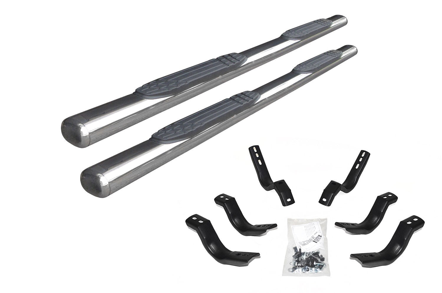 4 Inch 1000 Series SideSteps & Bracket Kit Stainless Steel 2017-2026 Ford F-250/F-350 Go Rhino
