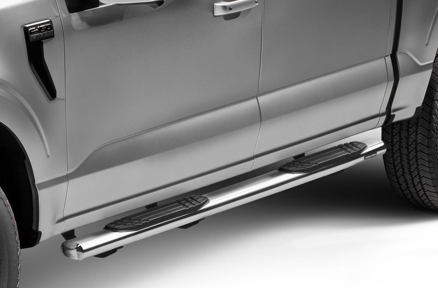 4 Inch 1000 Series SideSteps & Bracket Kit Stainless Steel 2015-2026 Ford F-150/ F-250/F-350 Go Rhino