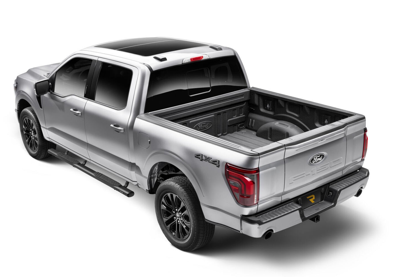4 Inch 1000 Series SideSteps & Bracket Kit Textured Black 2015-2026 Ford F-150/ F-250/F-350 Go Rhino
