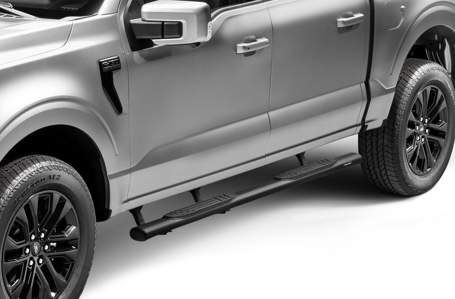 4 Inch 1000 Series SideSteps & Bracket Kit Textured Black 2015-2026 Ford F-150/ F-250/F-350 Go Rhino