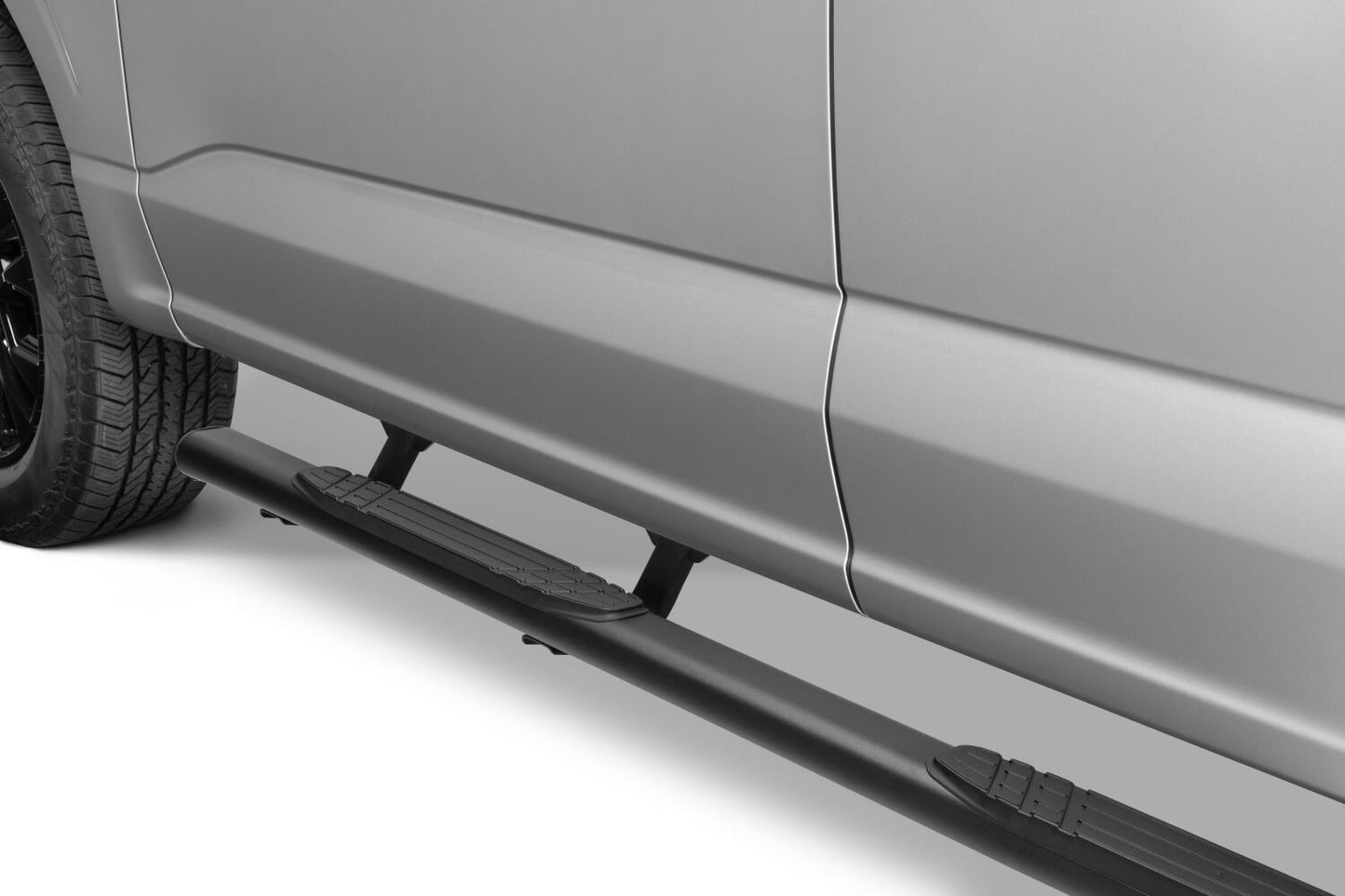 4 Inch 1000 Series SideSteps & Bracket Kit Textured Black 2015-2026 Ford F-150/ F-250/F-350 Go Rhino