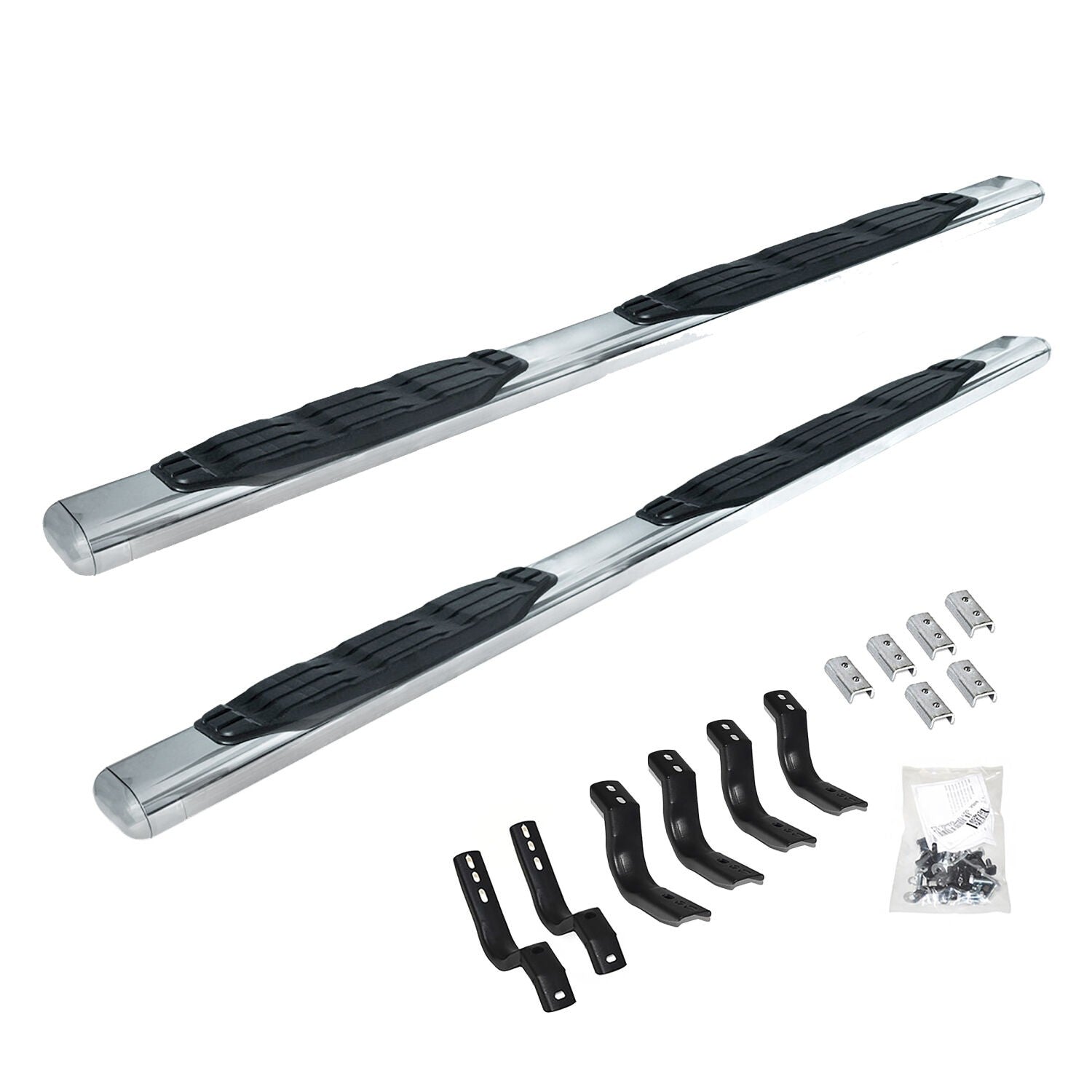 4 Inch 1000 Series SideSteps & Bracket Kit Stainless Steel 2019-2026 Ram 1500 Go Rhino