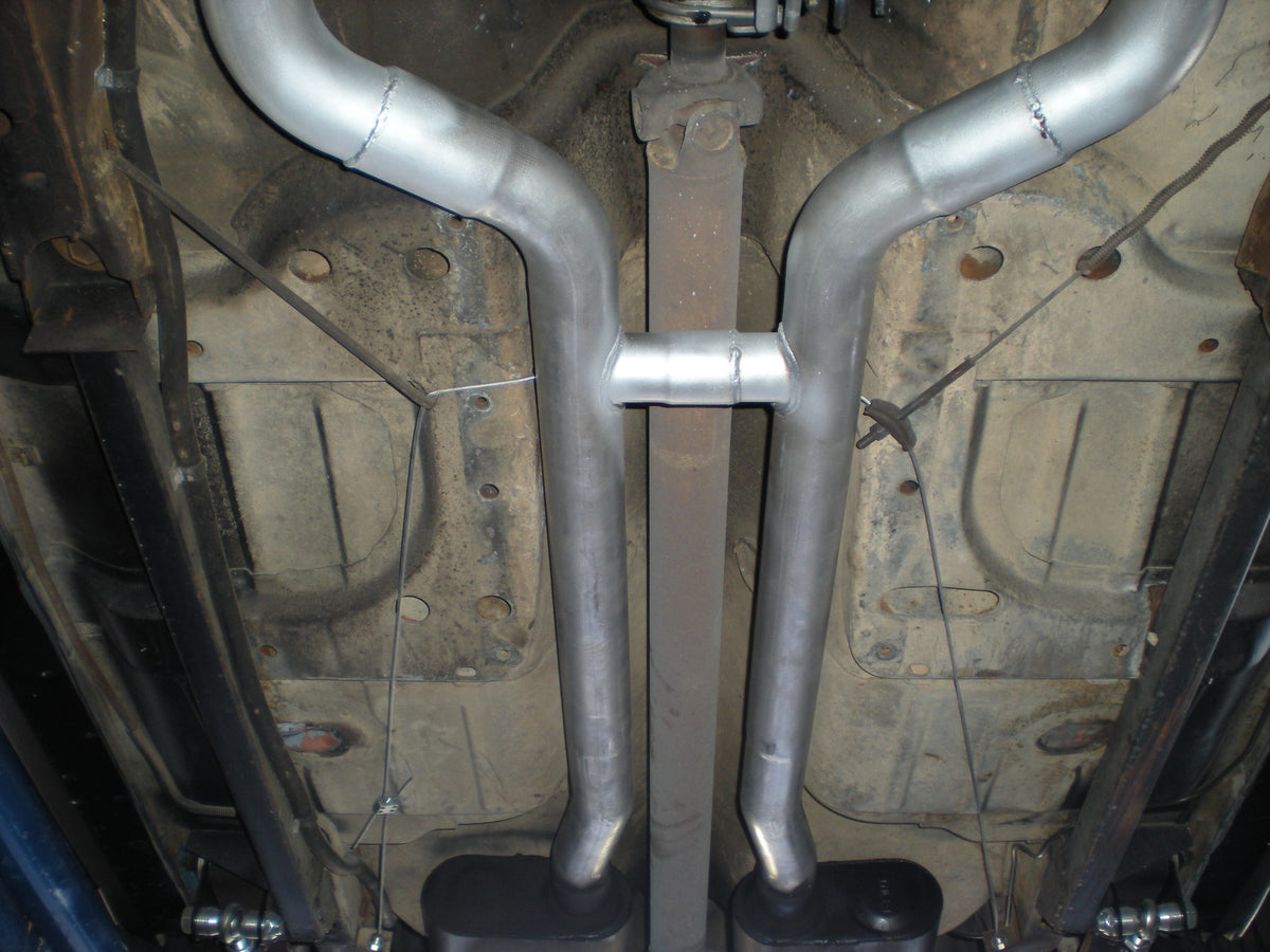Crossmember-Back Exhaust System Fits 1967-1969 Camaro And Firebird With V8 Engine 3.00-Inch Aluminized Pipes Flowmaster