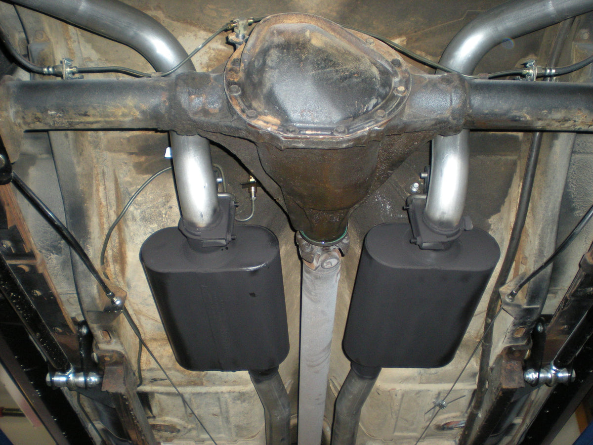Crossmember-Back Exhaust System Fits 1967-1969 Camaro And Firebird With V8 Engine 3.00-Inch Aluminized Pipes Flowmaster