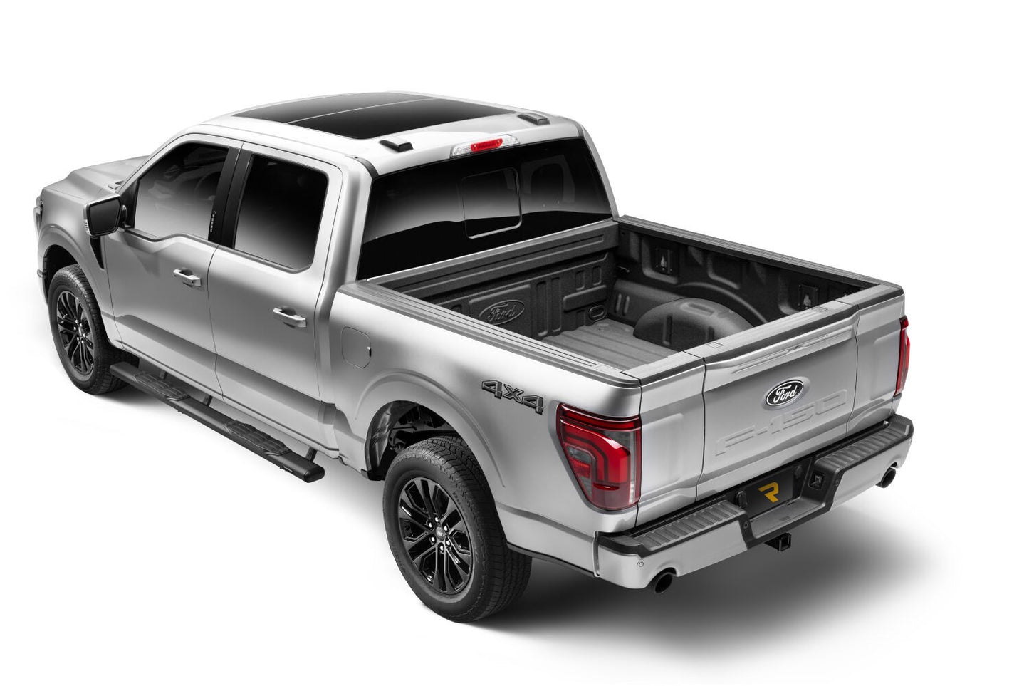 5 Inch 1000 Series Side Steps with Mounting Brackets Kit Textured Black 2015-2026 Ford F-150/ F-250/F-350 Go Rhino