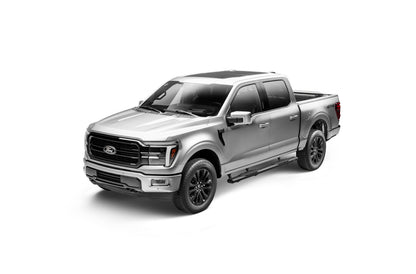 5 Inch 1000 Series Side Steps with Mounting Brackets Kit Textured Black 2015-2026 Ford F-150/ F-250/F-350 Go Rhino