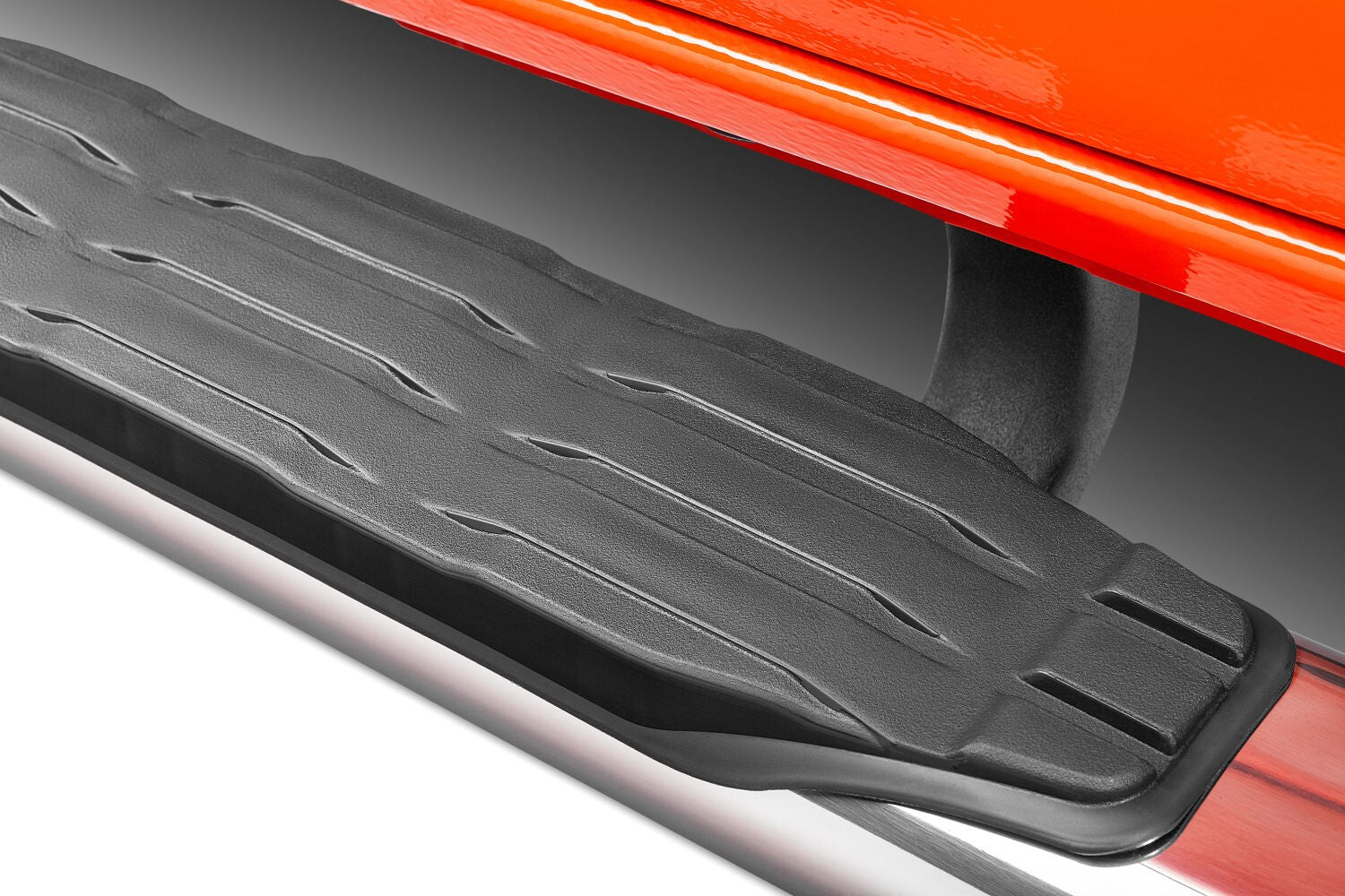 5 Inch 1000 Series Side Steps with Mounting Brackets Kit Polished Stainless Steel 2024-2026 Toyota Tacoma Go Rhino