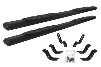 5 Inch 1000 Series Side Steps with Mounting Brackets Kit Textured Black 2019-2026 Ram 1500 Go Rhino
