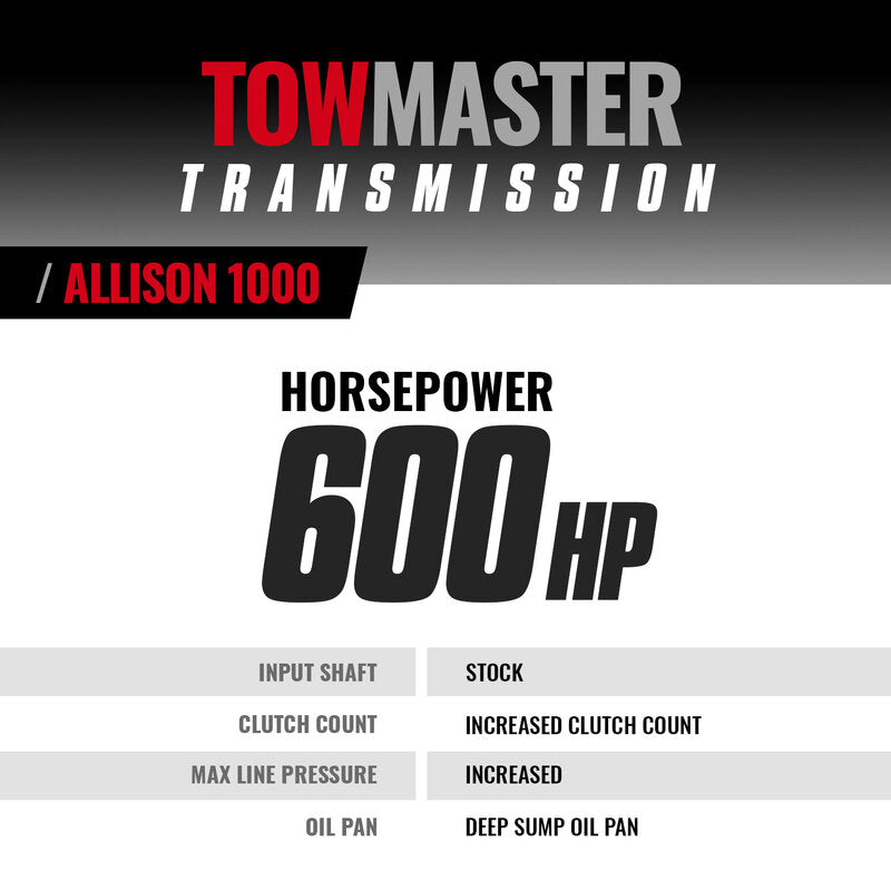 TowMaster Chevy Allison 1000 Tranmission 2006-2007 LBZ 5-Speed 4WD BD Diesel