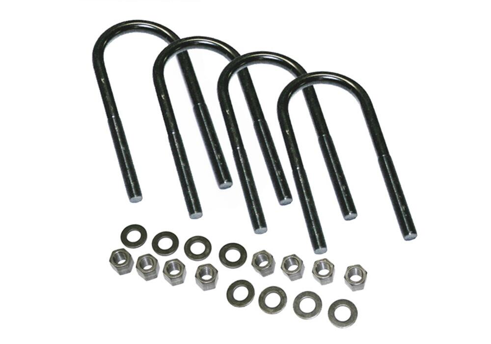 U-Bolt 4 Pack 5/8 x 3 1/4 x 19 Large Radius with Hardware Superlift