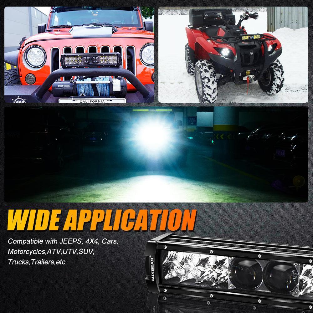 12"/22"/32"/42"/52" 5D-PRO Series LED Light Bar with 5D Projectors For Dodge Ram 1500