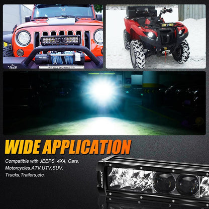 NEW 12 Inch 5D-PRO Series 12000LM Spot Beam Off Road Led Light Bar