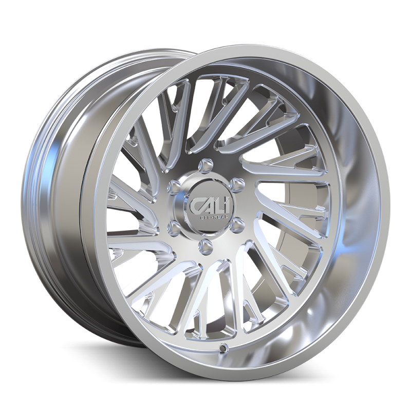 Cali Off-Road 9114 Purge 22x12 / 6x139.7 BP / -51mm Offset / 106mm Hub Polished Wheel