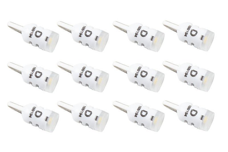 Diode Dynamics 194 LED Bulb HP3 LED Natural - White Set of 12