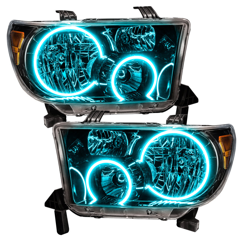 Oracle 07-11 Toyota Tundra Pre-Assembled Headlights - Black Housing - w/ 2.0 Controller