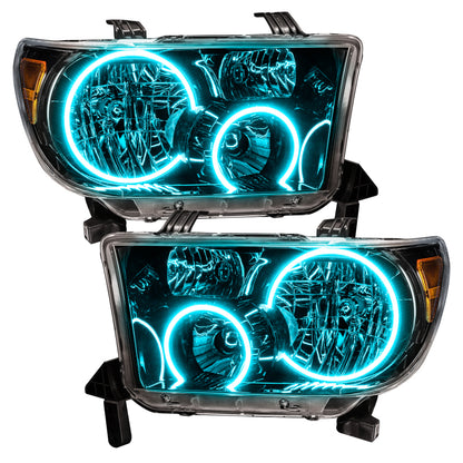 Oracle 07-11 Toyota Tundra Pre-Assembled Headlights - Black Housing - w/ 2.0 Controller