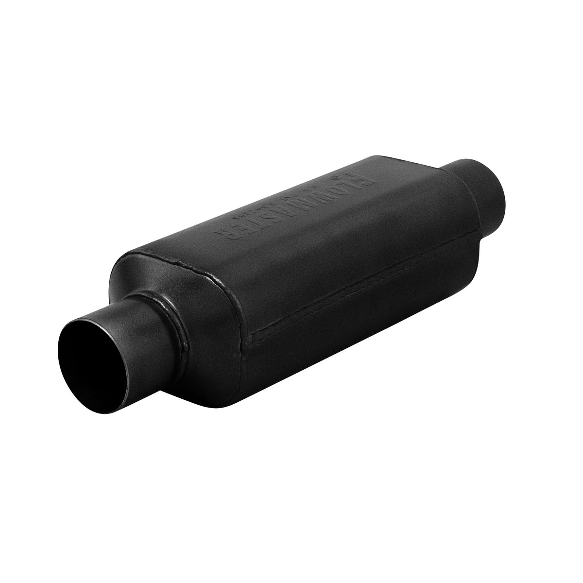 Super Hp-2 Muffler 409SS Super Hp-2 Muffler 409SS 2.50 Center In./ 2.50 Center Out Aggressive Sound Flowmaster