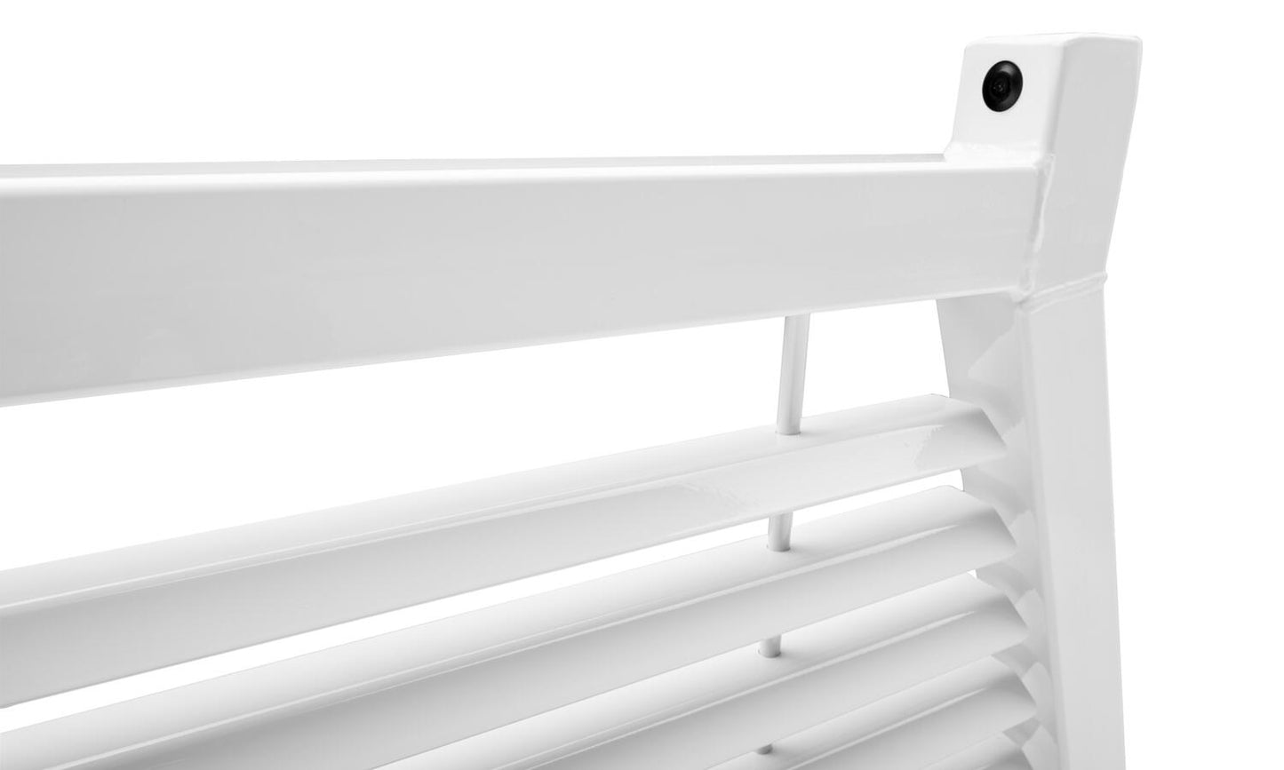Louvered Rack White 17-26 F250/350/450 Super Duty Aluminum Body 99-16 F250/350/450 Super Duty Backrack
