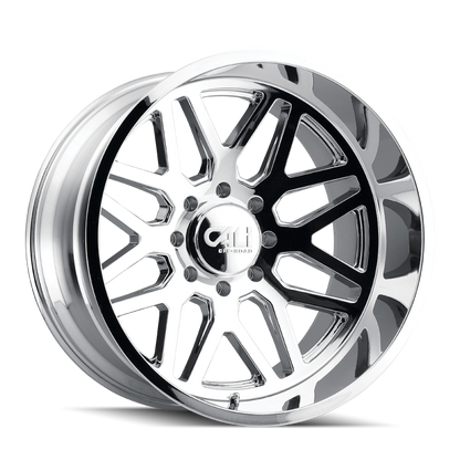 Cali Off-Road 9115 Invader 22x12 / 8x165.1 BP / -51mm Offset / 125.2mm Hub Chrome Wheel