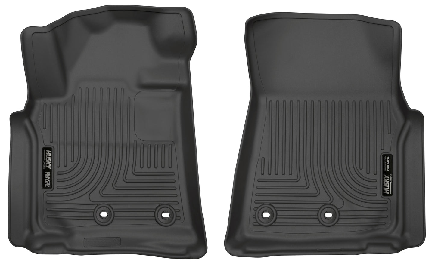 Weatherbeater Front Floor Liners For 2013-2021 LX570, Land Cruiser Husky Liners