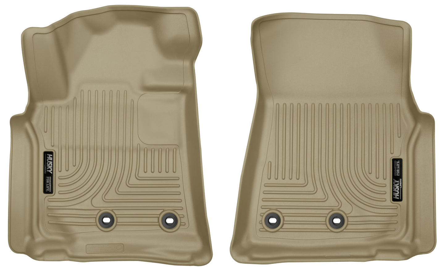 Weatherbeater Front Floor Liners For 2013-2021 LX570, Land Cruiser Husky Liners